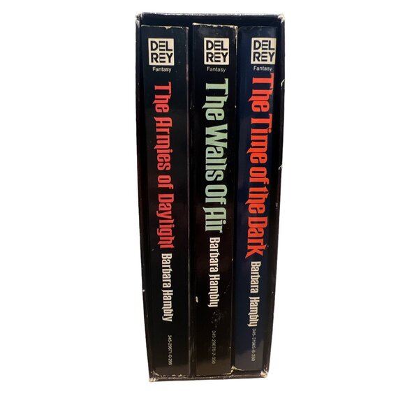 Vintage The Darwath Trilogy By Barbara Hambly Soft Cover Slipcase DelRey See Pic - Picture 3 of 7